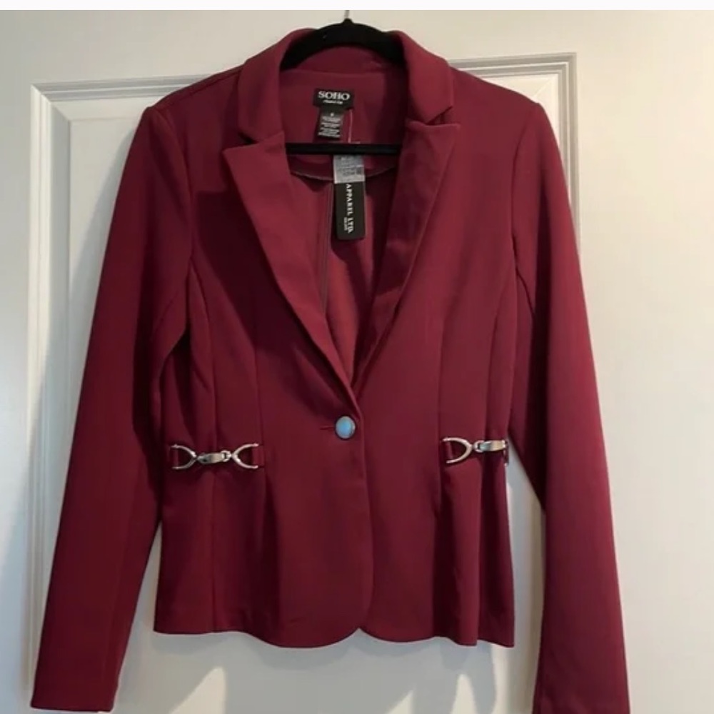 NWT Soho hardware detail blazer